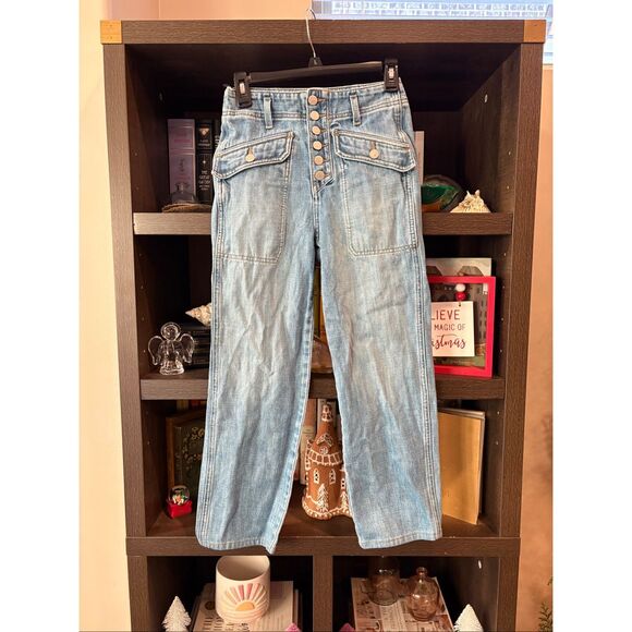 Veronica Beard Rinley Cropped Straight Leg High Rise Jean Women’s Size 25 - Picture 3 of 8